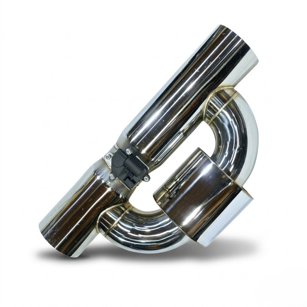 HMD 5" Variable Muffler, three-quarter angle view